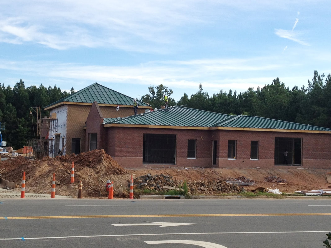 Construction on our new preschool building.